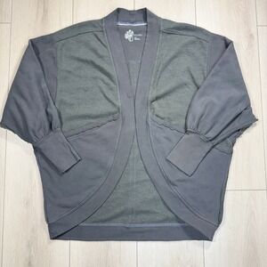 Pilcro L/XL Green Open Front Kimono Cardigan‎ Oversized Balloon Sleeve Urban